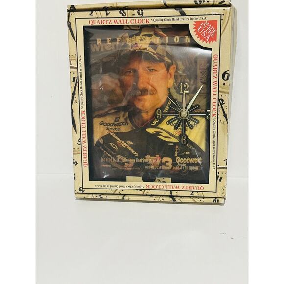 Dale Earnhardt Sr Nascar Race Car Driver Reflections Quartz Wall Clock Batteries - Picture 2 of 7
